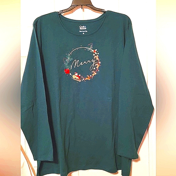 #005 Croft & Barrow - The Classic Holiday Tees: Varies, Colors, Styles - Picture 5 of 16